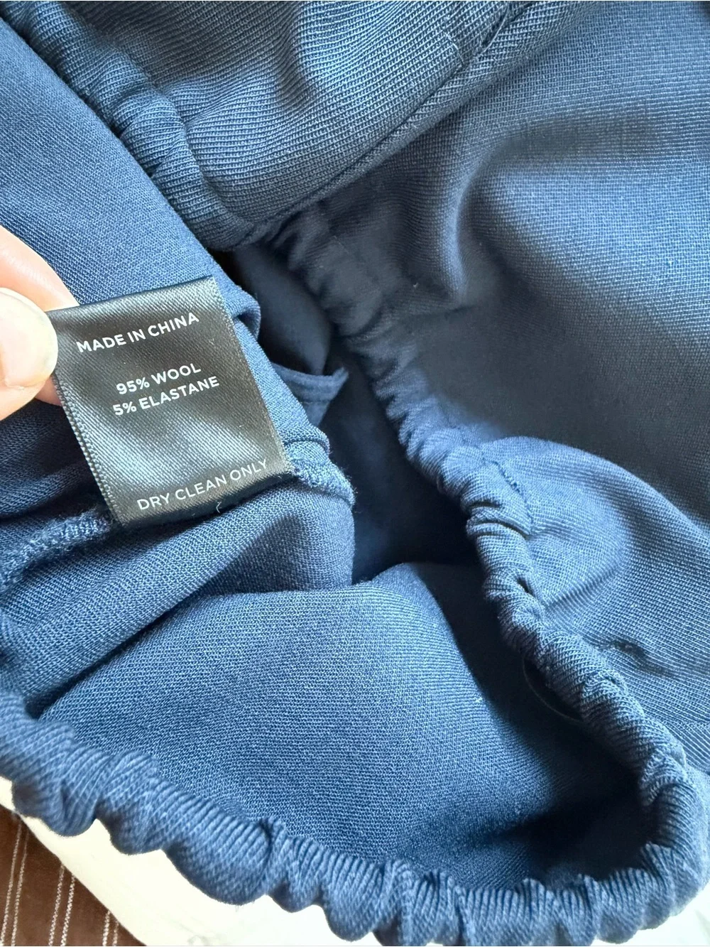 Leset XS Jane Carpenter Pant Navy Blue Wool